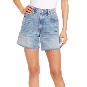 SLVRLAKE Dakota High Rise Relaxed Cut Off Denim Shorts in Heartache